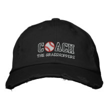 L'entraîneur de base-ball "ajoutent votre équipe " casquette brodée