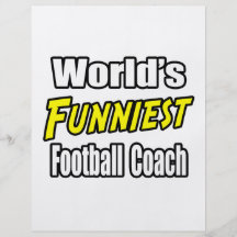 L'entraîneur de football américain le plus drôle d prospectus personnalisés