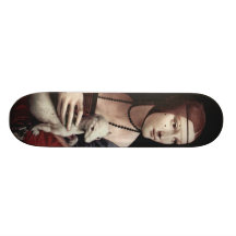 Leonardo da Vinci - Madame avec une hermine Skateboards Customisés