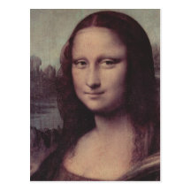 Leonardo da Vinci Mona Lisa (La Giaconda), détail  Cartes Postales