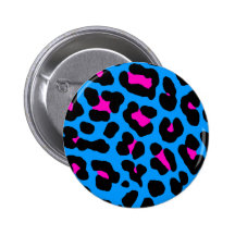 Léopard bleu vintage du tigre 80s de Corey Pin's Avec Agrafe