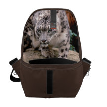 Léopard de neige de sac messenger besaces
