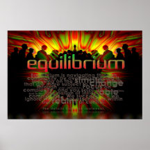 L'équilibre exprime l'affiche