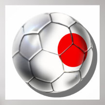 L'équipe de football samouraï bleue du Japon évent Affiches