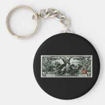Les 1896 USA certificat d'argent des cinq dollars Porte-clef
