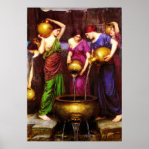 Les 1904) toiles de beaux-arts de ~ de Danaïdes ( Poster