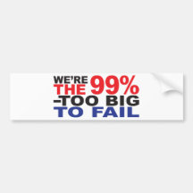 Les 99% - Trop grand pour échouer Adhésif Pour Voiture