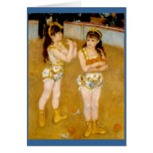 Les acrobates de Renoir chez le Cirque Fernando (1 Cartes De Vœux