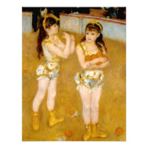 Les acrobates de Renoir chez le Cirque Fernando (1 Cartons D'invitation