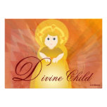 Les ailes de l'ange ardent d'enfant d'amour divin  carton d'invitation
