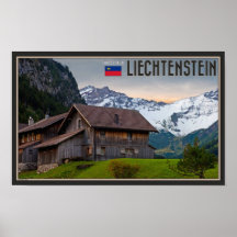 Les Alpes de la Liechtenstein Affiches