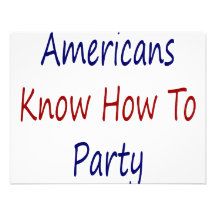 Les Américains savent Party Invitation