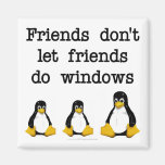 Les amis ne laissent pas des amis font des fenêtre magnets