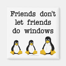 Les amis ne laissent pas des amis font des fenêtre magnets