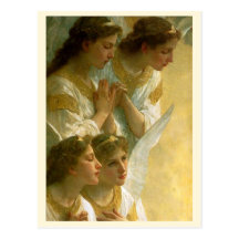 Les anges de Bouguereau - carte postale