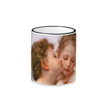 Les anges embrassent d'abord, Bouguereau Mug À Café