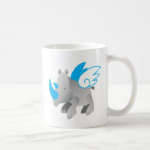 Les anges viennent dans tout le RHINOCÉROS de tail Tasses À Café