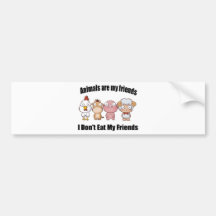 Les animaux sont mes amis autocollants pour voiture