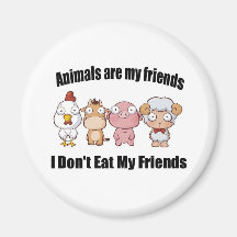 Les animaux sont mes amis magnets