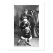 Les années 1900 tôt de joueurs de baseball vintage cartes postales