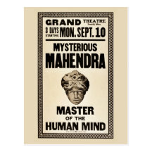 Les années 1920 mystérieuses de magicien de Mahend Cartes Postales