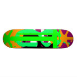Les années 1980 mexicaines - cactus et Sun Skateboards Customisés