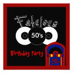 Les années 50 fabuleux de fête d'anniversaire d'in