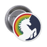 les années 80 rétro bouton de licorne et d'arc-en- badge