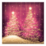 Les arbres de scintillement de fête de Noël élégan Faire-parts