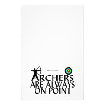 Les archers sont toujours sur le point papier à lettre personnalisé