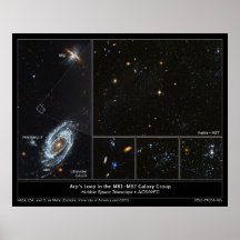 Les arp font une boucle dans M81 - affiche de grou