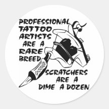 Les artistes professionnels de tatouage sont une r autocollants