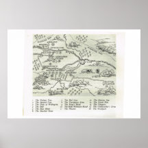 Les auberges historiques de Kent, carte des auberg Posters