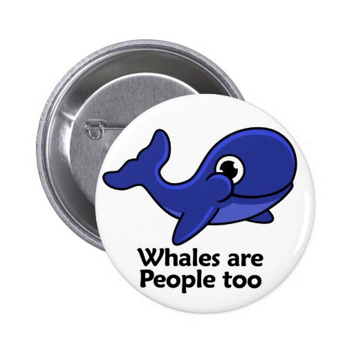 Les baleines sont les gens aussi pin's avec agrafe