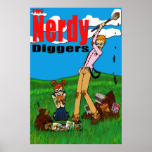 Les bêcheurs ringards - logo standard - affiche 24