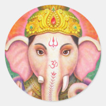 Les bénédictions de Ganesha Adhésifs Ronds