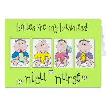 Les cadeaux "bébés d'INFIRMIÈRE de NICU sont mes a Cartes De Vœux