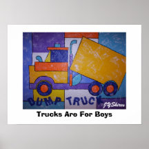 Les camions sont pour des garçons affiches