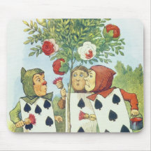 Les cartes de jeu peignant le rosier tapis de souris