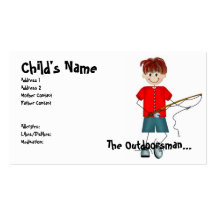 Les cartes de maman/papa d'Outdoorsman Cartes De Visite Professionnelles