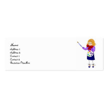 Les cartes de profil d'artiste cartes de visite personnelles