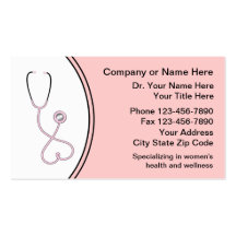 Les cartes de visite médicaux des femmes cartes de visite professionnelles