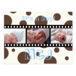 Les cartes postales de Merci de baby shower insère