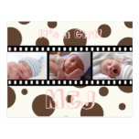 Les cartes postales de Merci de baby shower insère