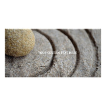Les cercles de la vie en pierre de zen cartes avec photo
