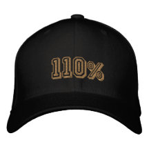 Les champions 110% d'or ont brodé le casquette casquette de baseball
