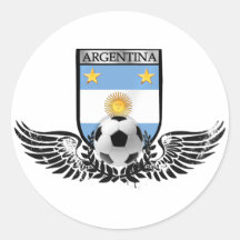 Les champions du monde de l'Argentine se sont envo Adhésifs Ronds