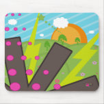 Les champs électriques Mousepad Tapis De Souris