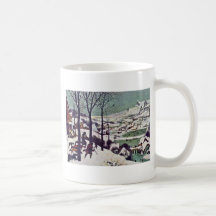 Les chasseurs dans la neige, par Bruegel D. Ä. Pie Tasses