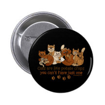 Les chats sont comme des pommes chips pin's avec agrafe